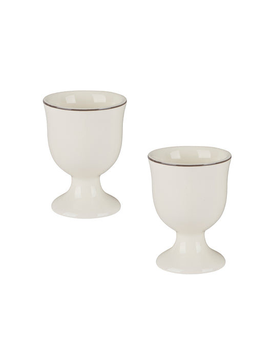 Gien Filet Taupe Egg Cups Weston Table