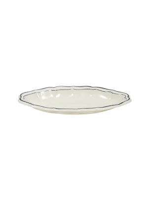  Gien Filet Taupe Pickle Dish Weston Table 