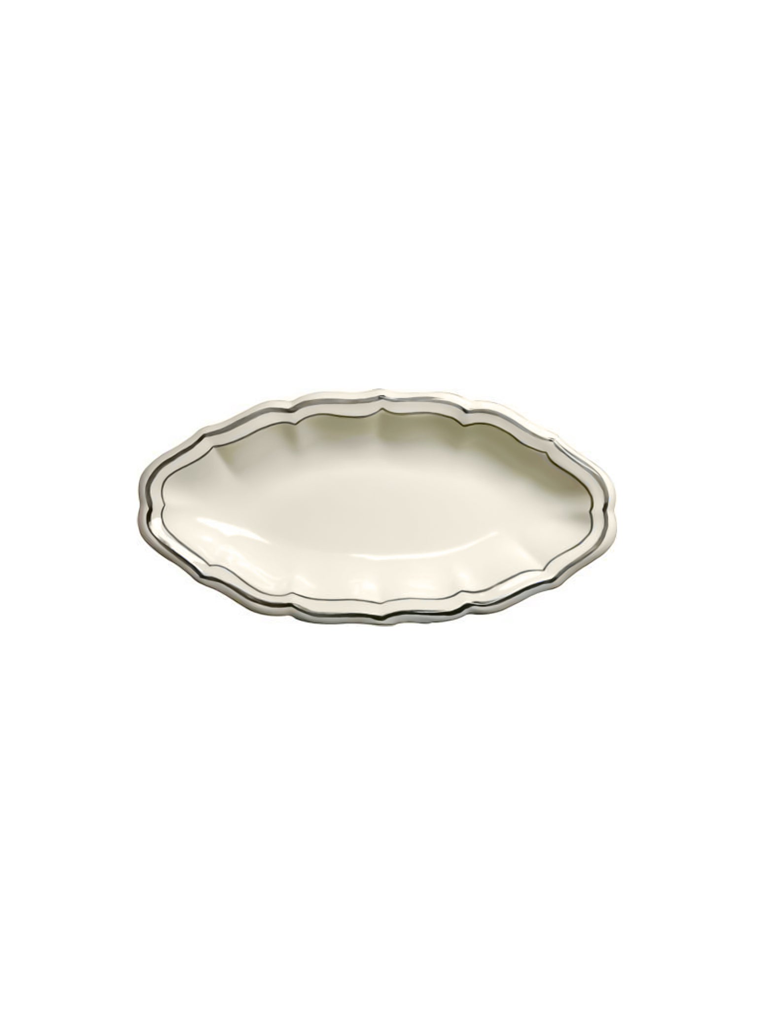 Gien Filet Taupe Pickle Dish Weston Table