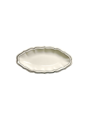  Gien Filet Taupe Pickle Dish Weston Table 