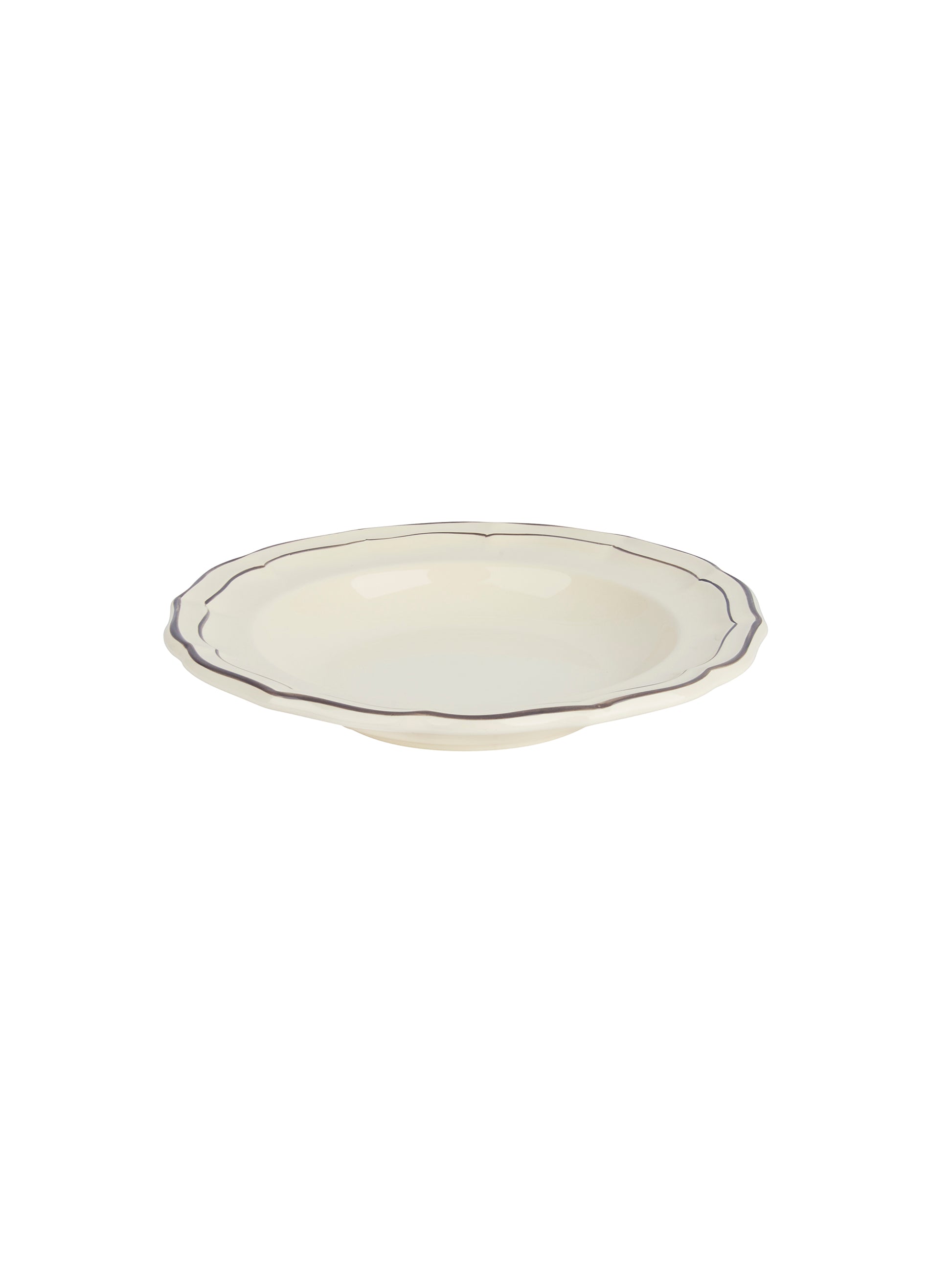 Gien Filet Taupe Soup Plate Weston Table