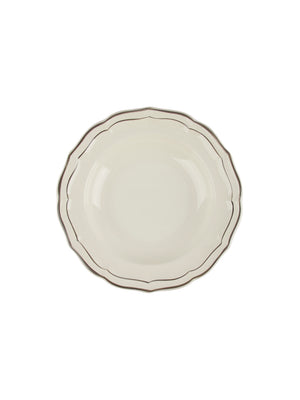  Gien Filet Taupe Soup Plate Weston Table 
