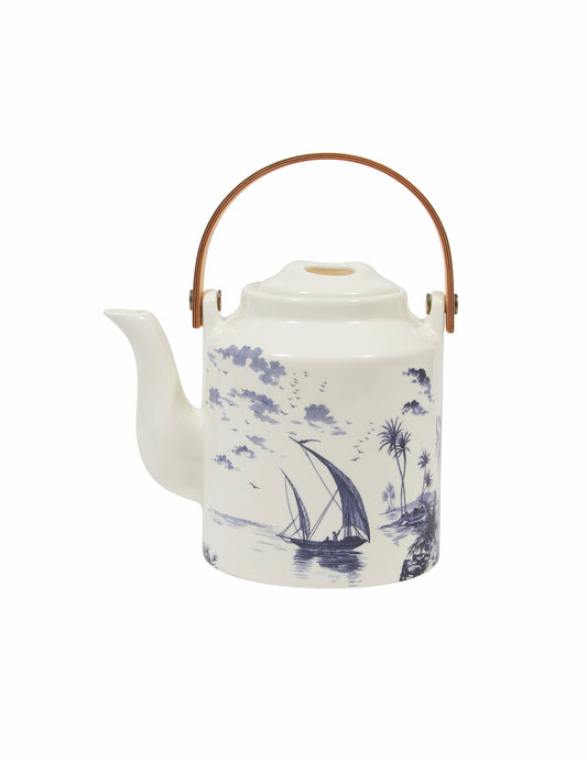 Gien Japanese Vue Orient Blue Teapot Weston Table