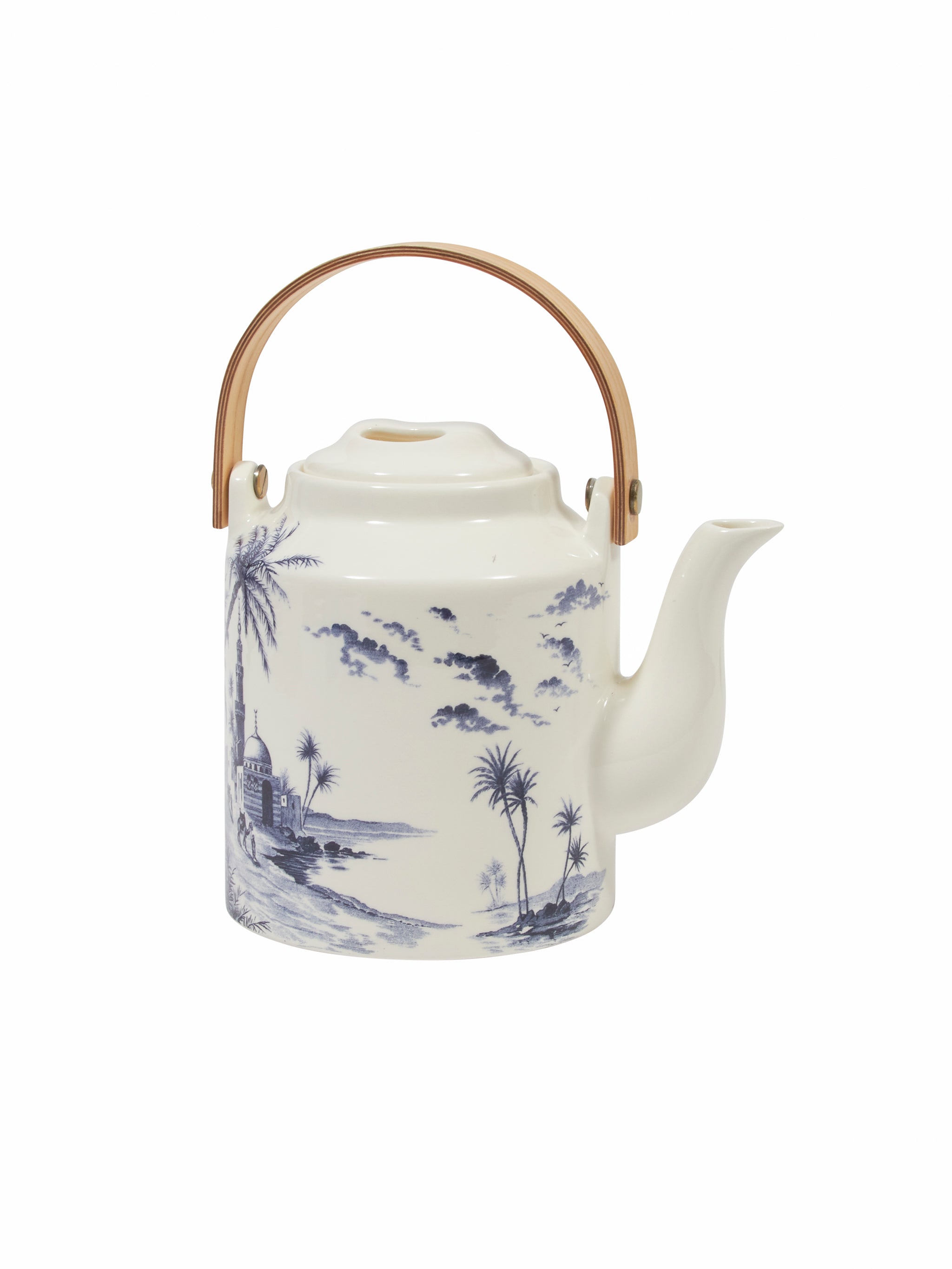 Shop the Gien Japanese Vue Orient Blue Teapot at Weston Table