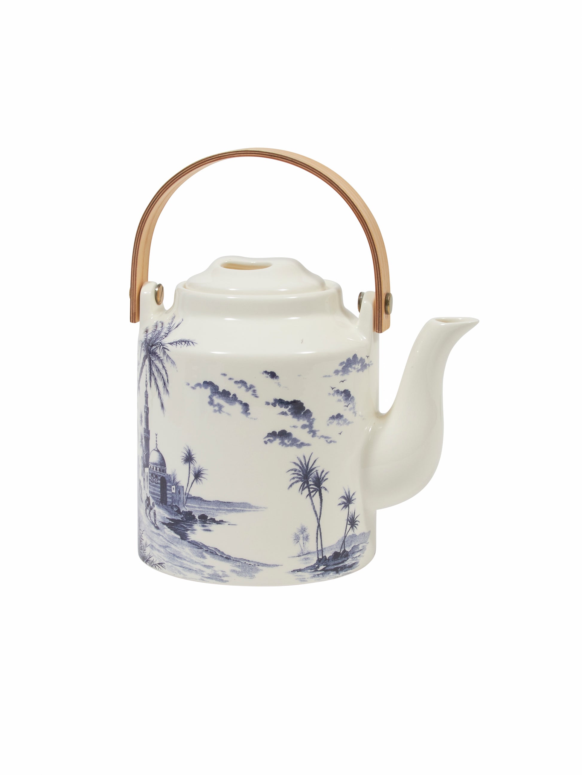 Gien Japanese Vue Orient Blue Teapot Weston Table