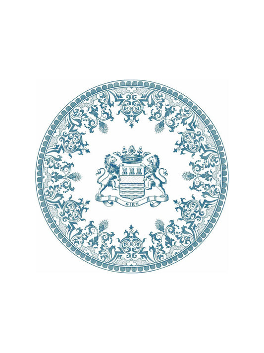 Gien Les Depareillees Blason Blue Dinner Plate Weston Table