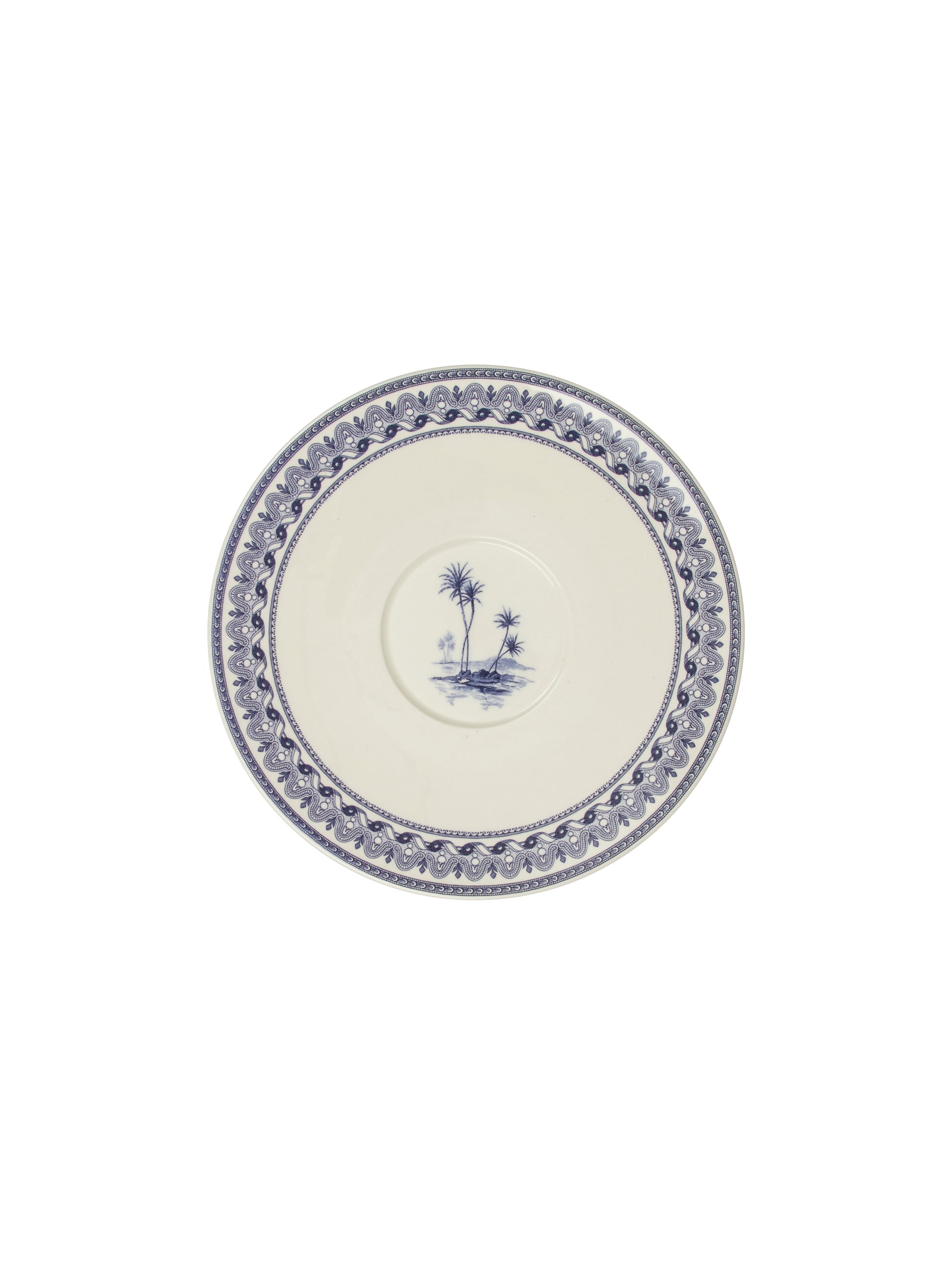 Gien Les Depareillees Blue Jumbo Cup & Saucer Weston Table