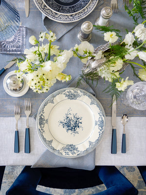  Gien Les Depareillees Fleur Blue Dinner Plate Weston Table 