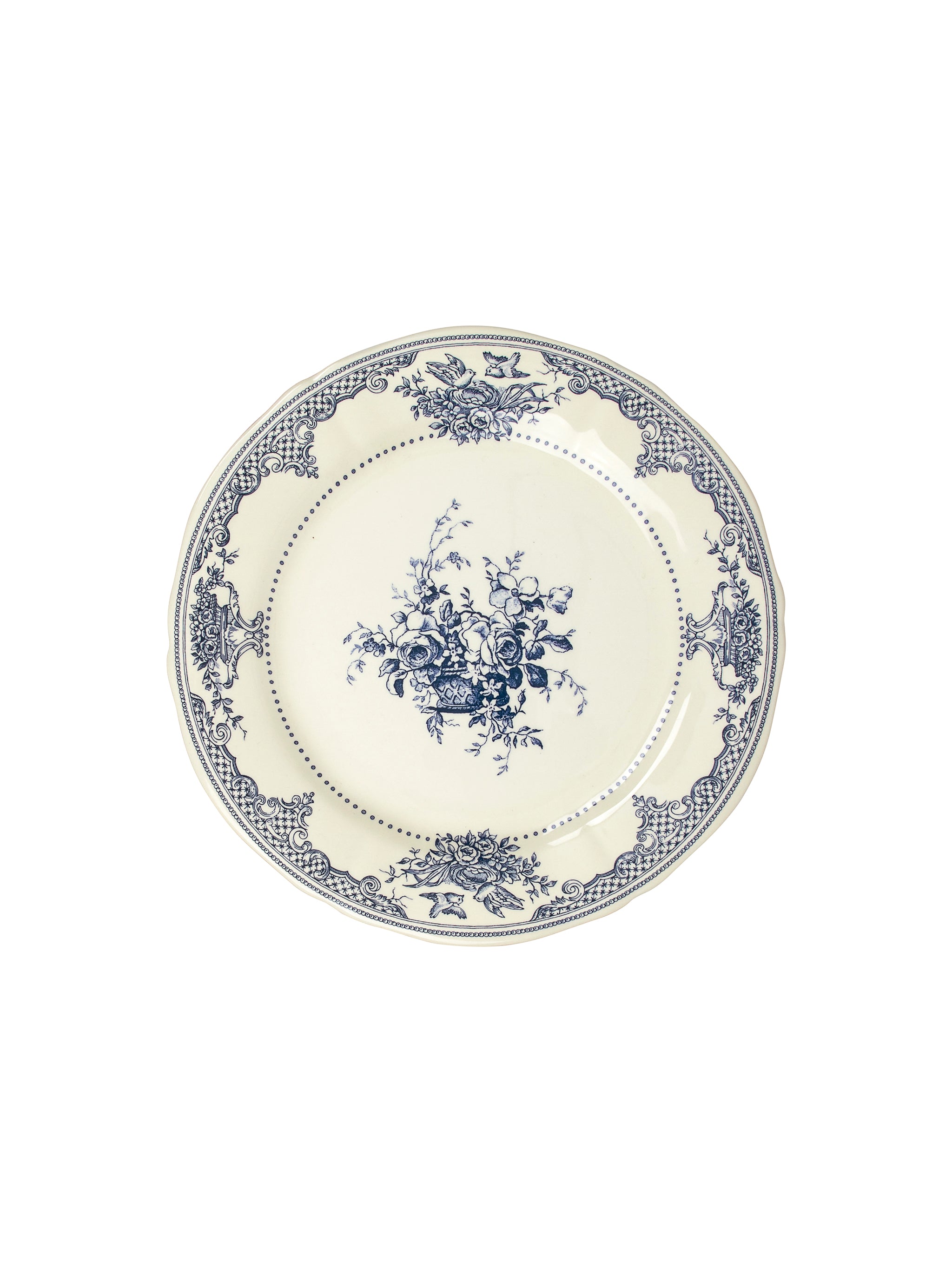 Gien Les Depareillees Fleur Blue Salad Plate | Dinnerware | Weston