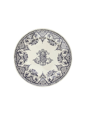  Gien Les Depareillees Monogramme Blue Dinner Plate Weston Table 