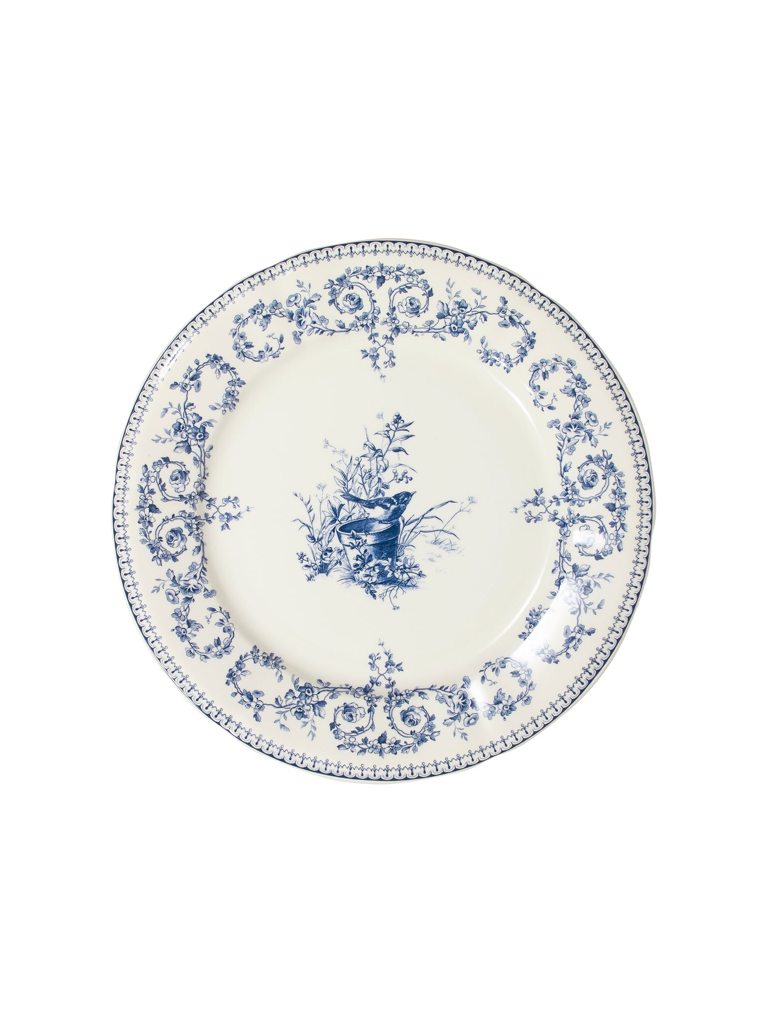 Gien Les Depareillees Oiseau Blue Dinner Plate Weston Table