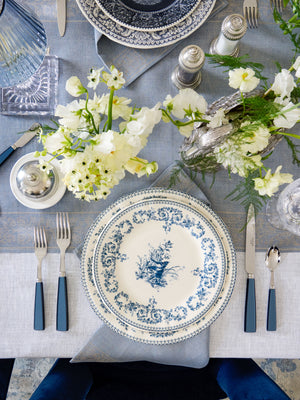  Gien Les Depareillees Oiseau Blue Salad Plate Weston Table 