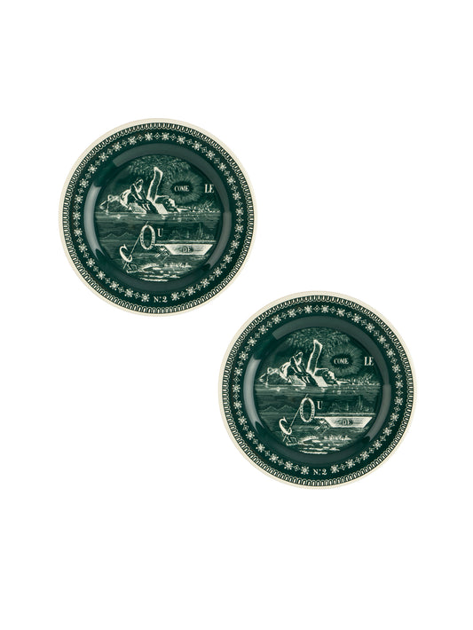 Gien Les Dépareillées Rebus Coaster or Mini Plates Set of Two Weston Table