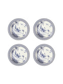 Gien Les Depareillees Vue Orient Bleu Canape Plate Set of Four Weston Table