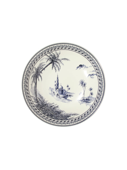 Gien Les Depareillees Vue Orient Bleu Soup or Pasta Plate Weston Table