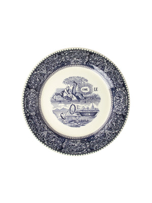  Gien Les Depareillees Rebus Bleu Dinner Plate Weston Table 