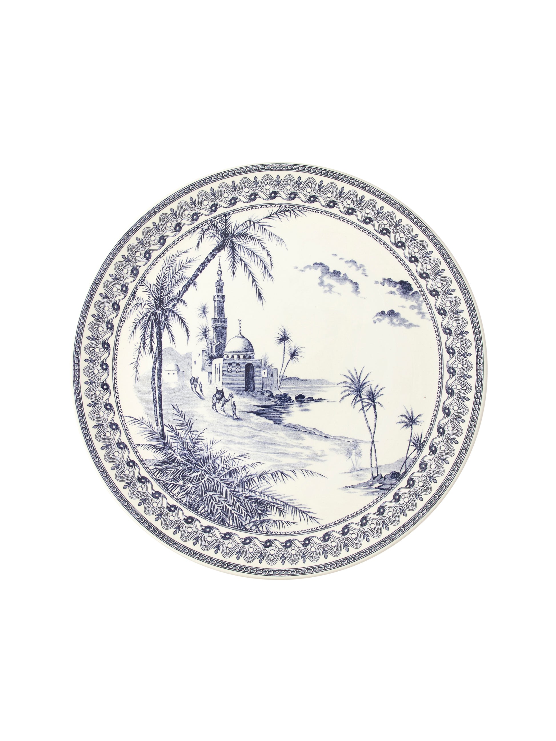 Gien Les Depareillees Blue Platter Weston Table