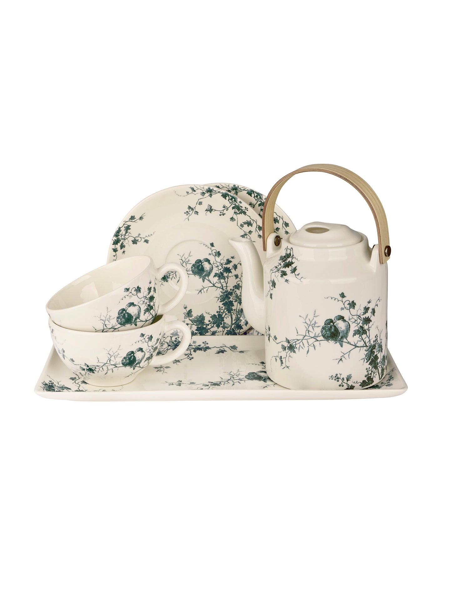 Gien Les Oiseau Coffee & Tea Set Weston Table
