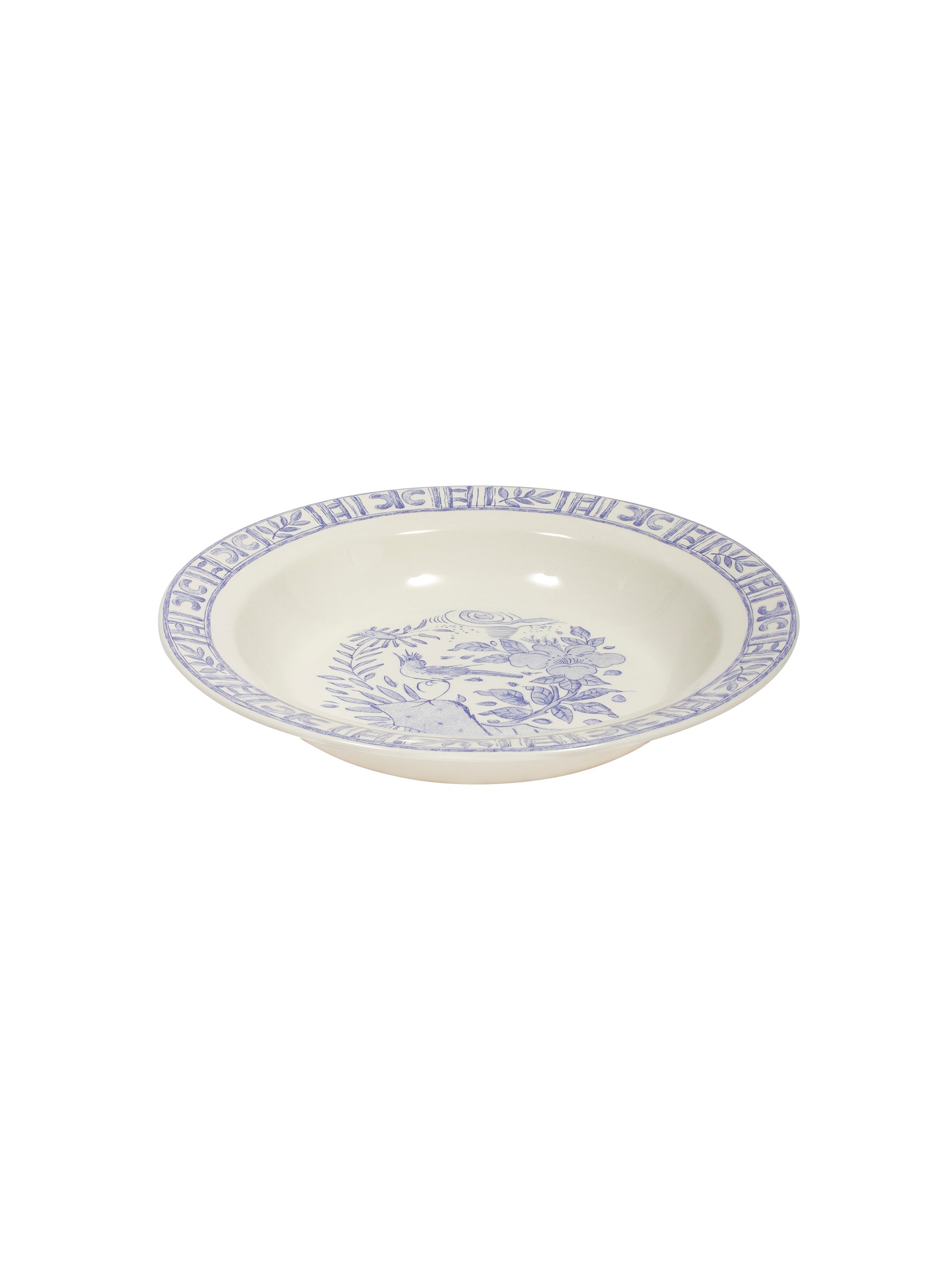 Gien Oiseau Blue Deep Round Dish Weston Table