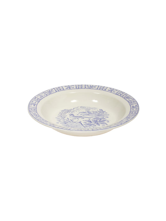 Gien Oiseau Blue Deep Round Dish Weston Table