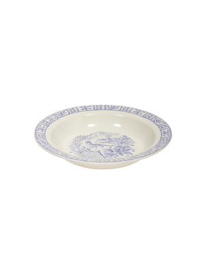  Gien Oiseau Blue Deep Round Dish Weston Table 