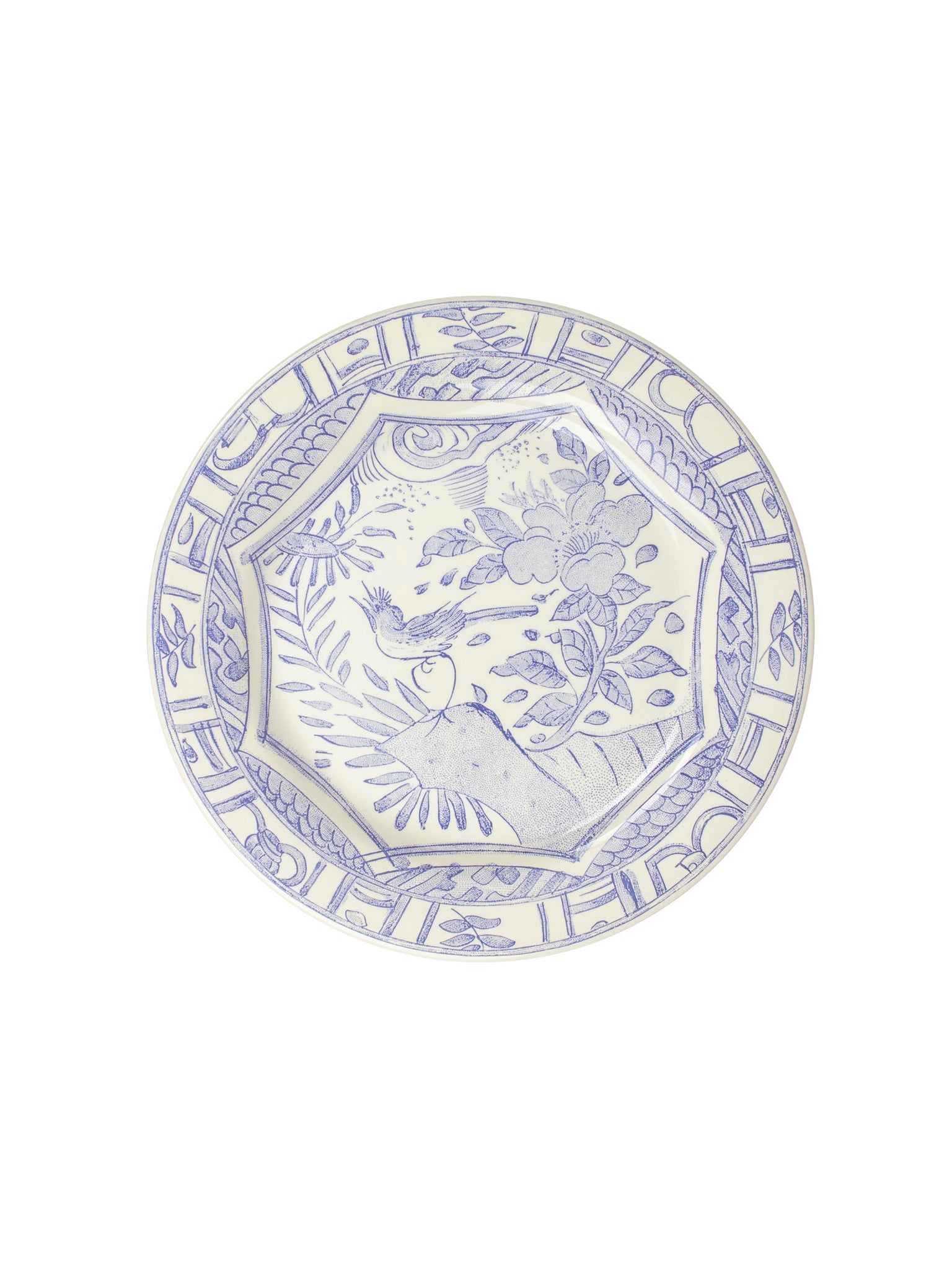 Gien Oiseau Blue Dinner Plate Weston Table