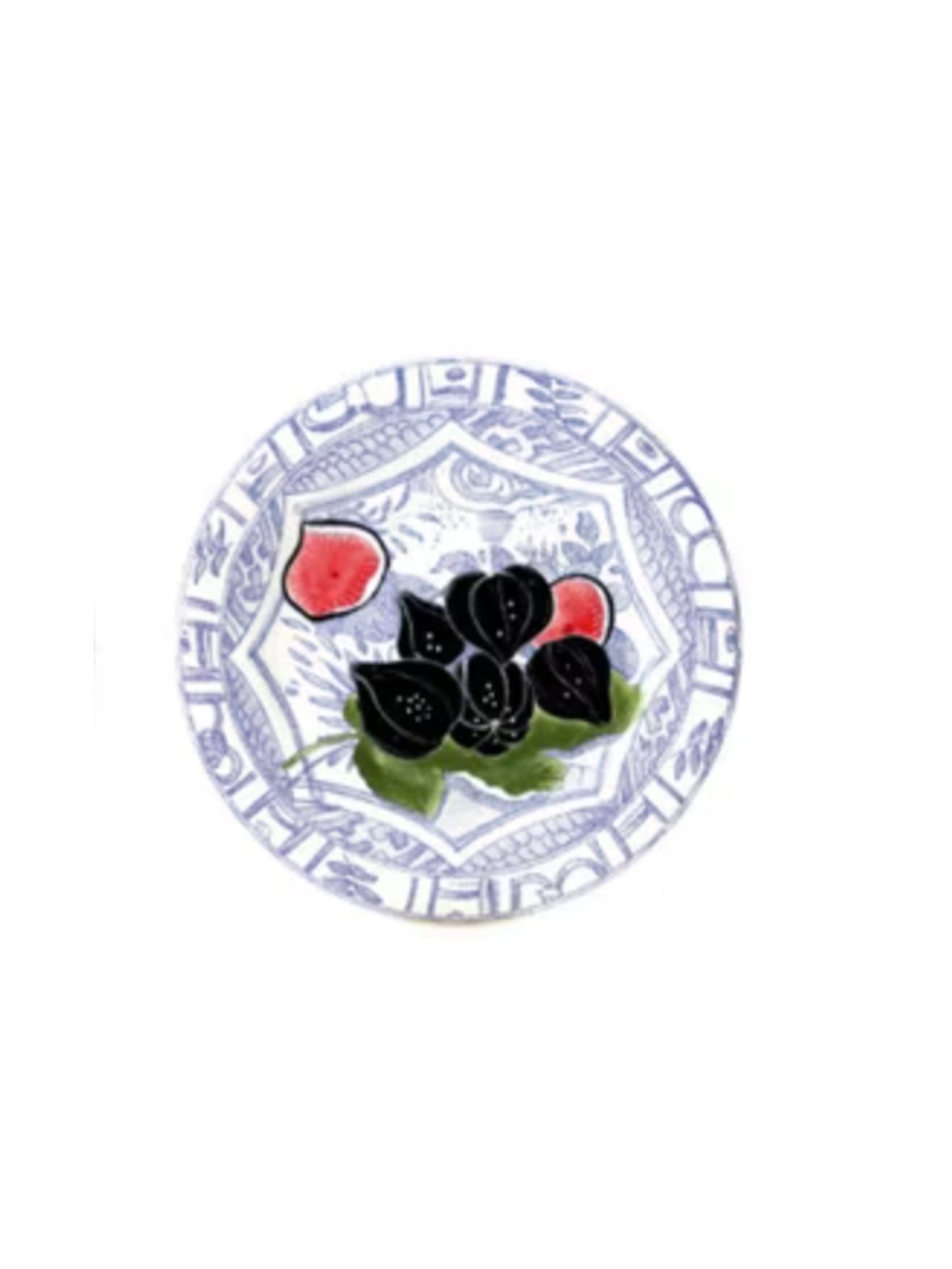 Gien Oiseau Blue Fruits Canape Plates Figs Weston Table