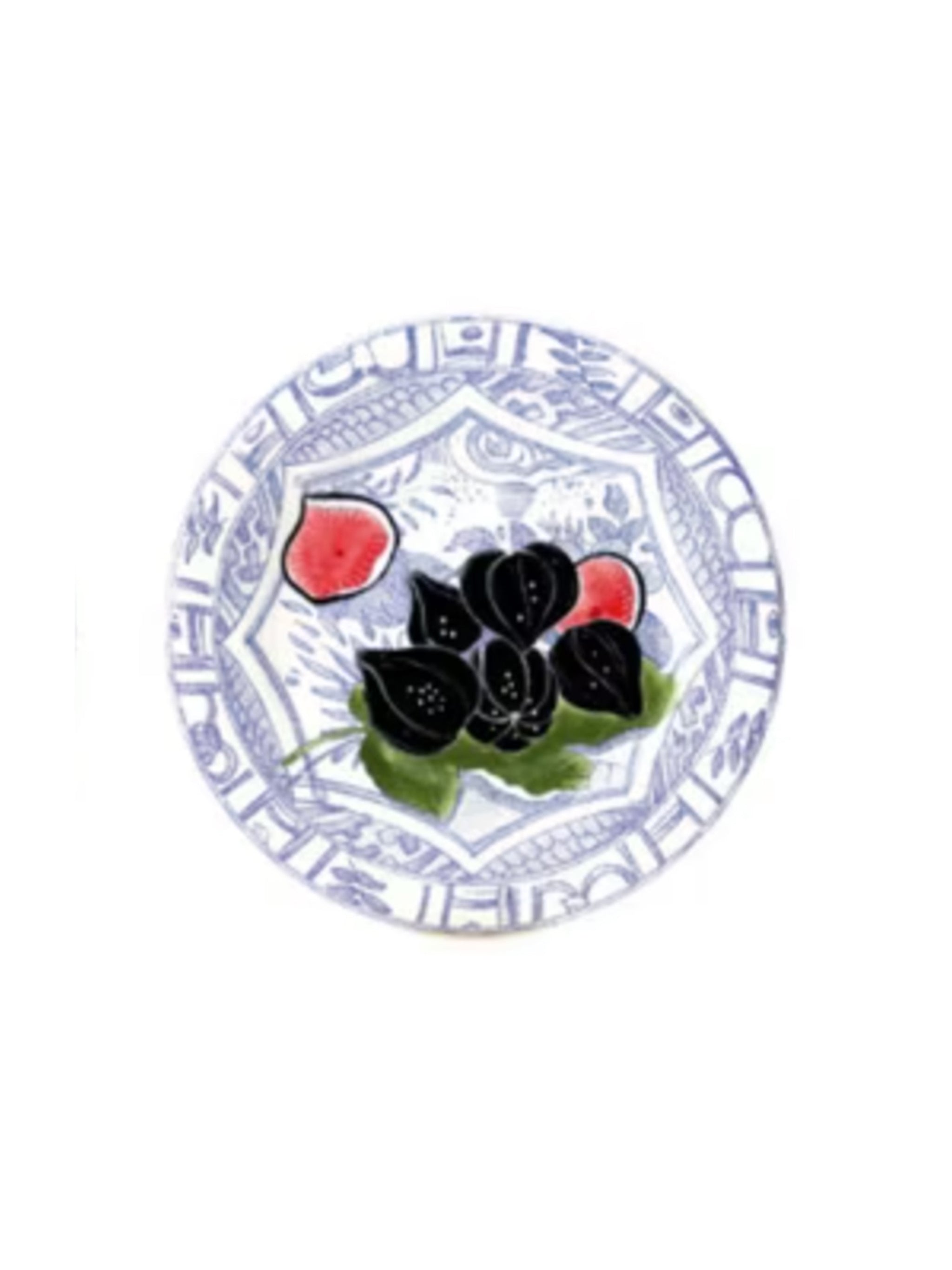 Gien Oiseau Blue Fruits Dessert Plate | Dinnerware | Weston Table