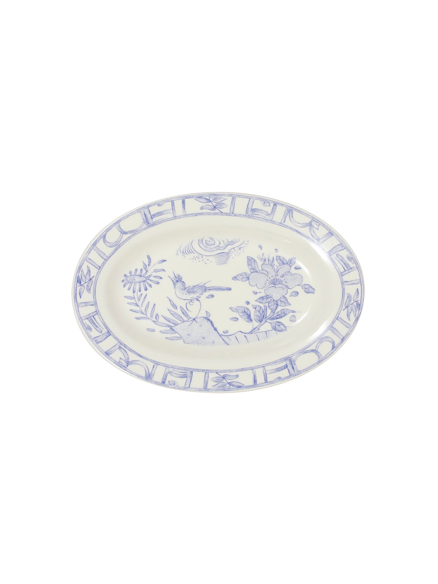 Gien Oiseau Blue Pickle Dish Weston Table