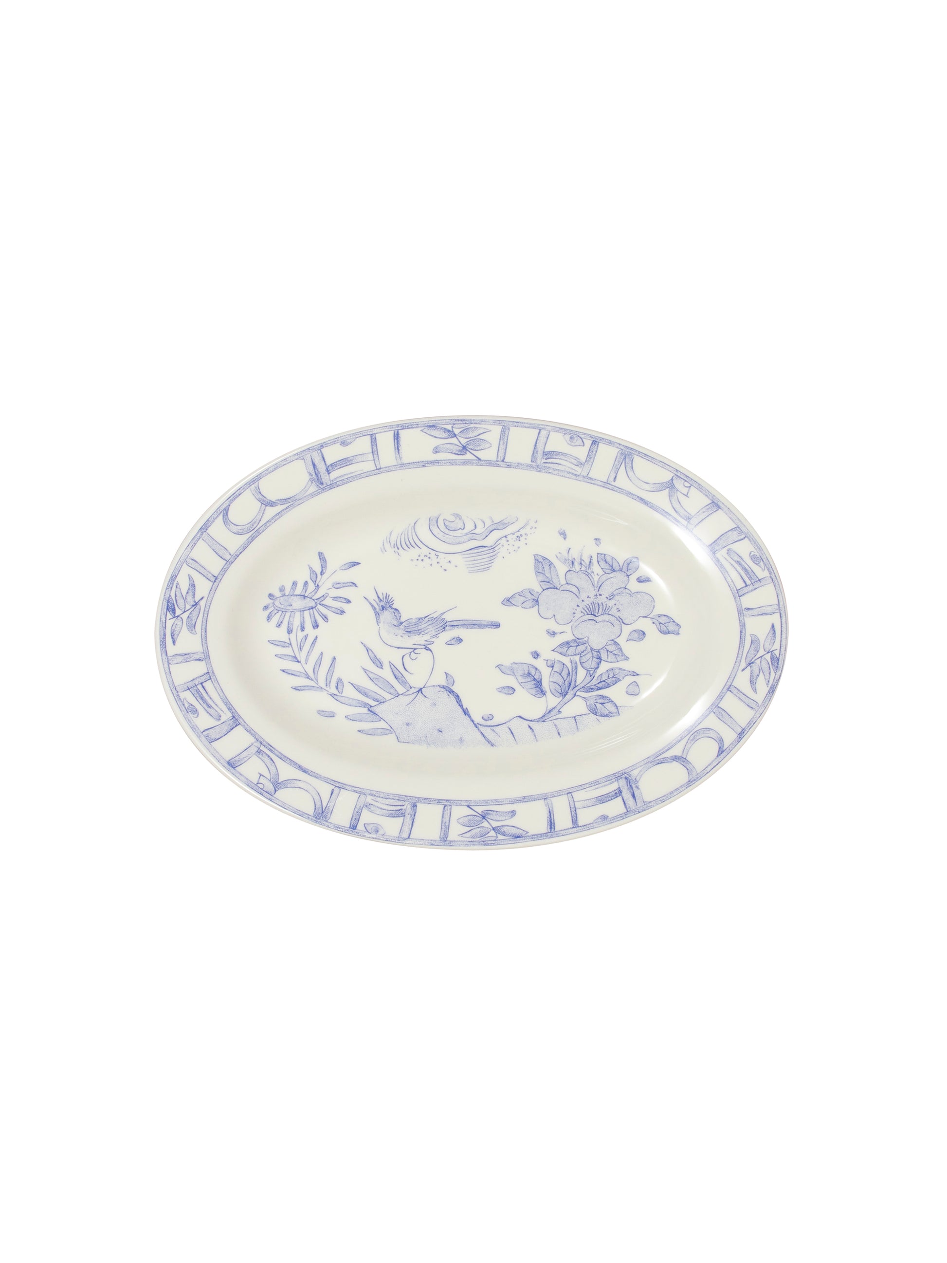 Gien Oiseau Blue Pickle Dish Weston Table