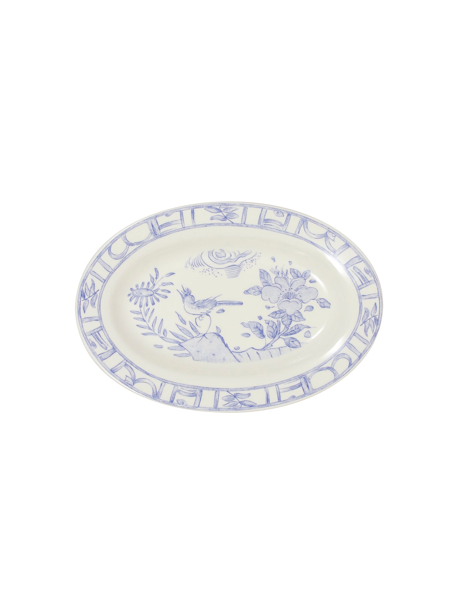 Gien Oiseau Blue Pickle Dish Weston Table