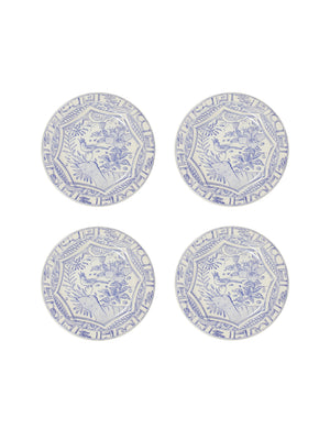  Gien Oiseau Blue Salad Plates Set of Four Weston Table 