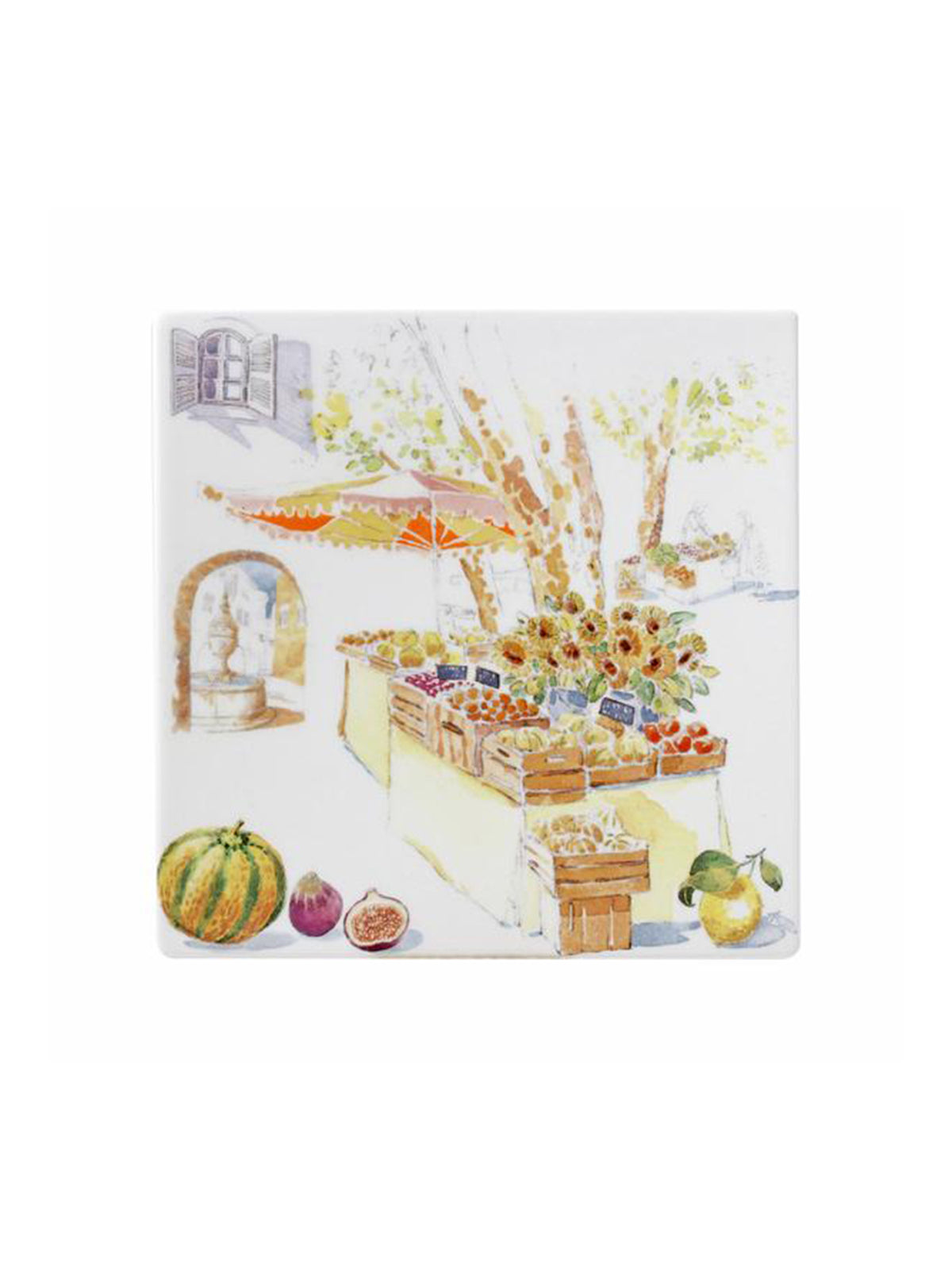 Gien Provence Square Plate Small Weston Table