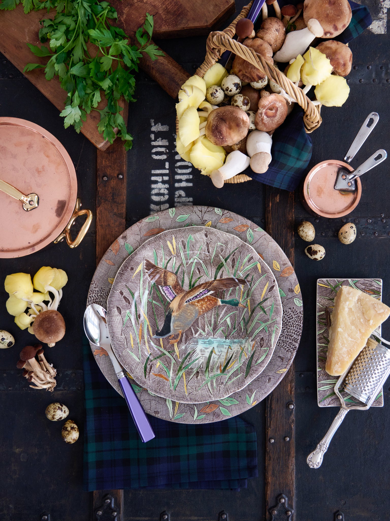 Gien Rambouillet Rim Soup Plate Duck Weston Table