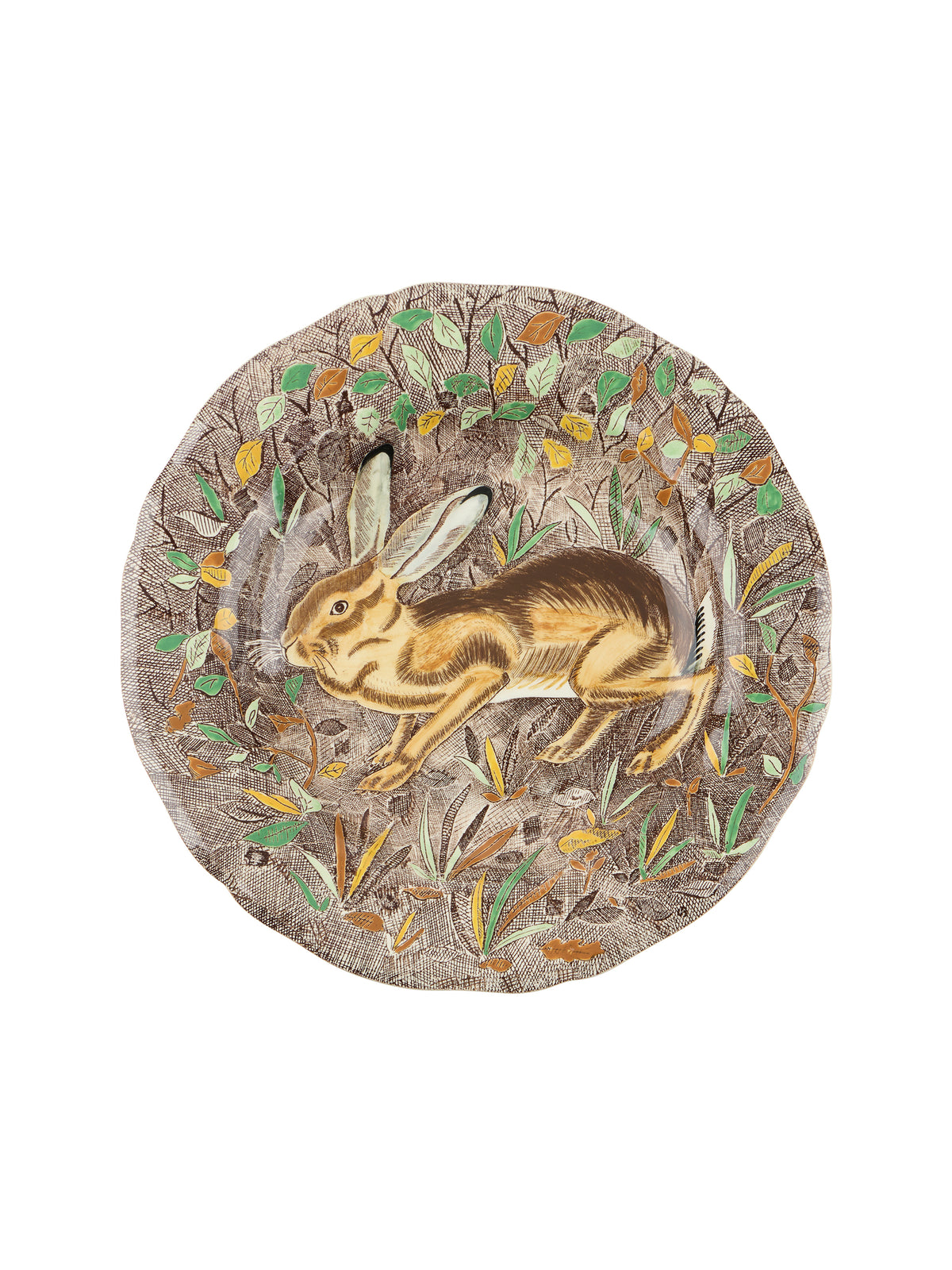 Gien Rambouillet Rim Soup Plate Hare Weston Table