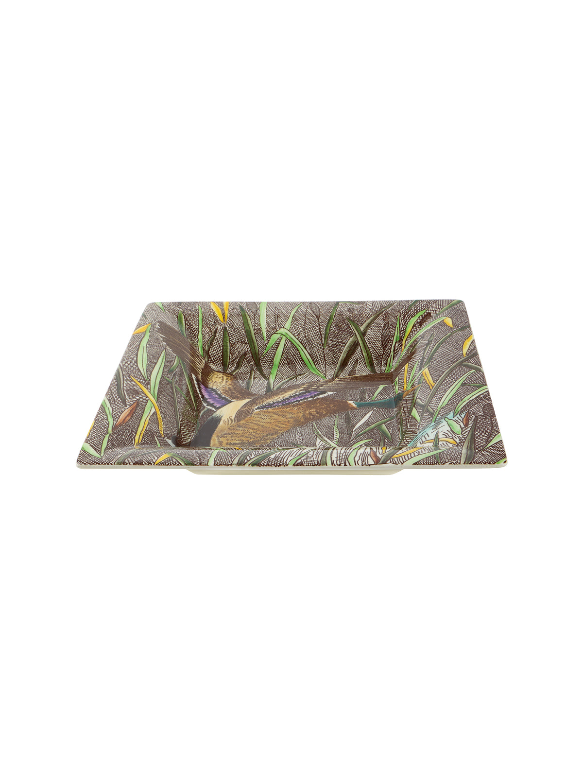 Gien Rambouillet XL Square Candy Tray Duck Weston Table