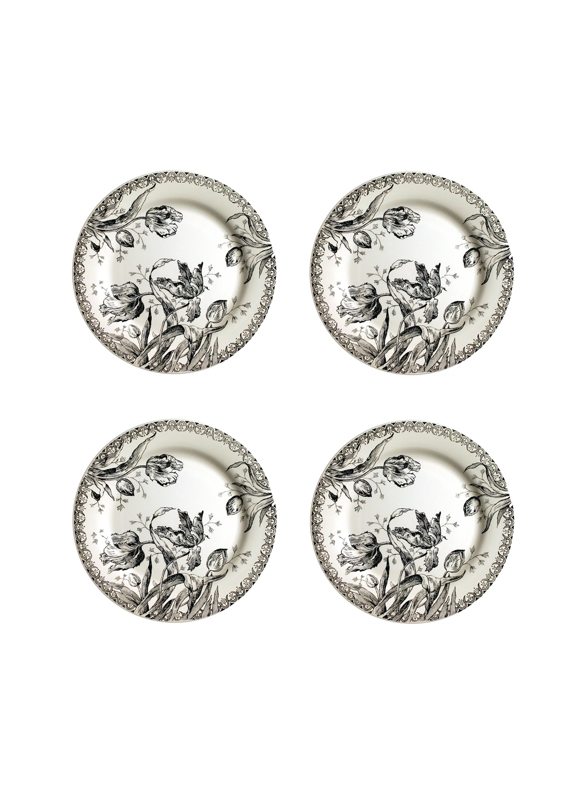Gien Tulipes Noires Canape Plates Weston Table