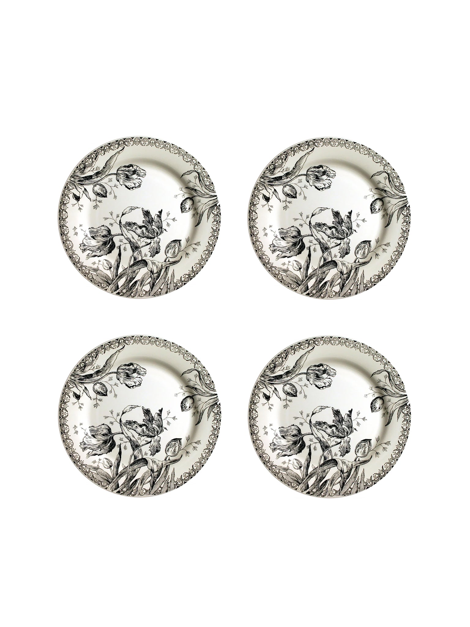 Gien Tulipes Noires Canape Plates Weston Table