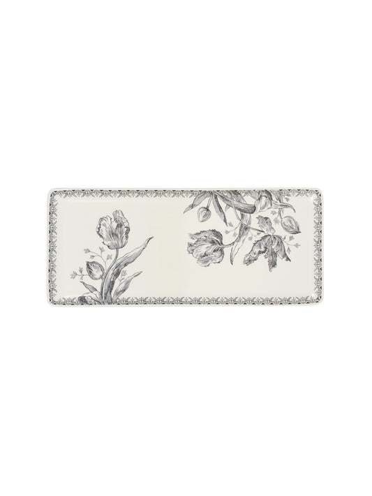 Gien Tulipes Noires Oblong Serving Tray Weston Table