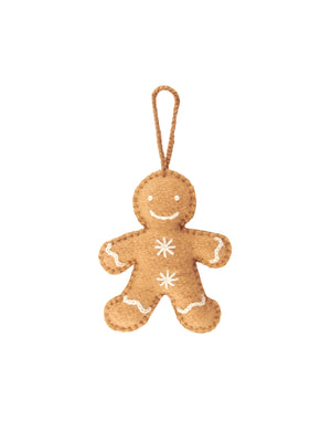  Gingerbread Man Wool Felt Ornament Weston Table 