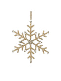 Glass Bead Snowflake Ornament 7 Inches Weston Table