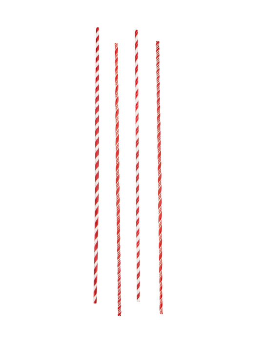 Glass Candy Cane Stripe Long Cocktail Stirrers Weston Table