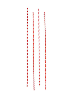  Glass Candy Cane Stripe Long Cocktail Stirrers Weston Table 
