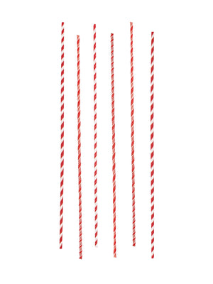  Glass Candy Cane Stripe Long Cocktail Stirrers Weston Table 