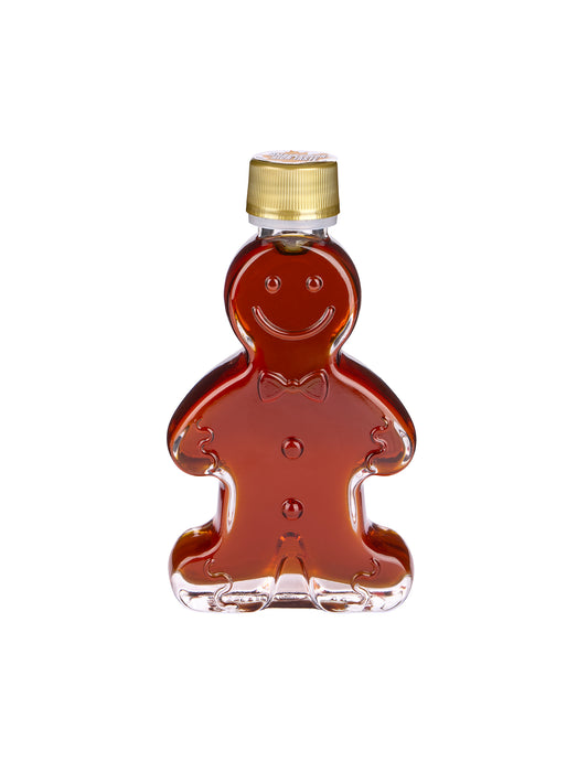 Glass Gingerbread Man Maple Syrup Weston Table