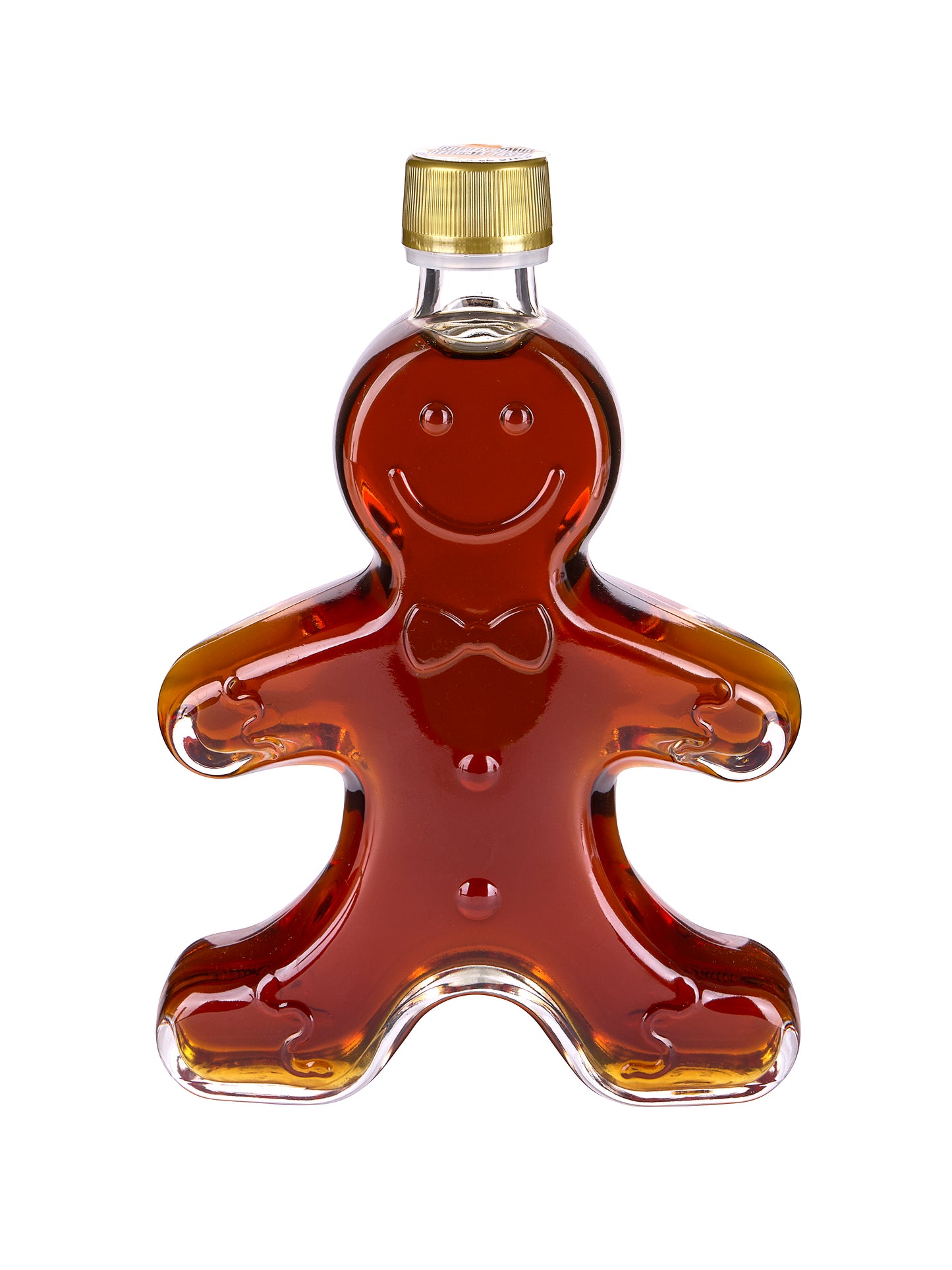 Glass Gingerbread Man Maple Syrup Weston Table