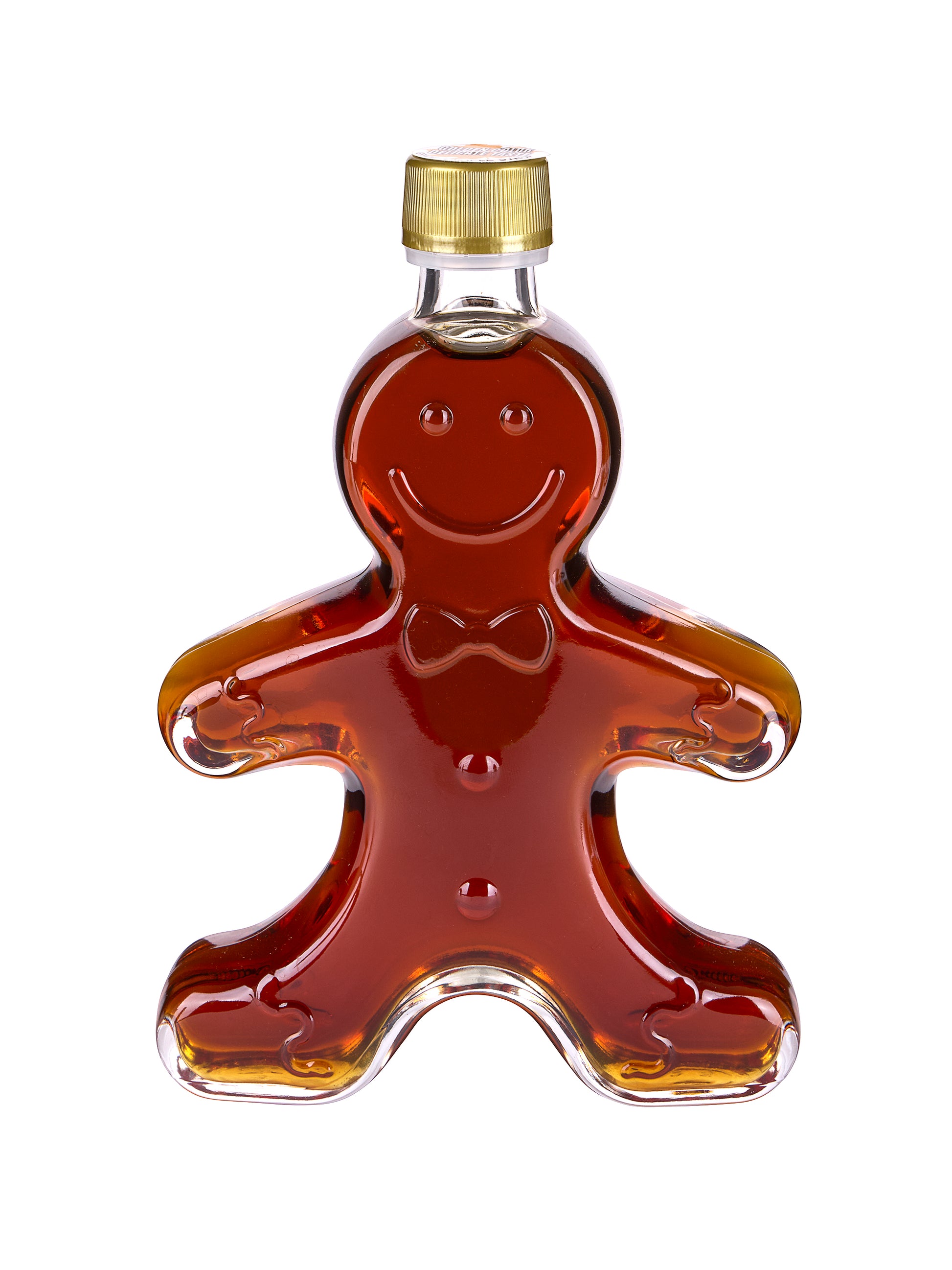 Glass Gingerbread Man Maple Syrup Weston Table