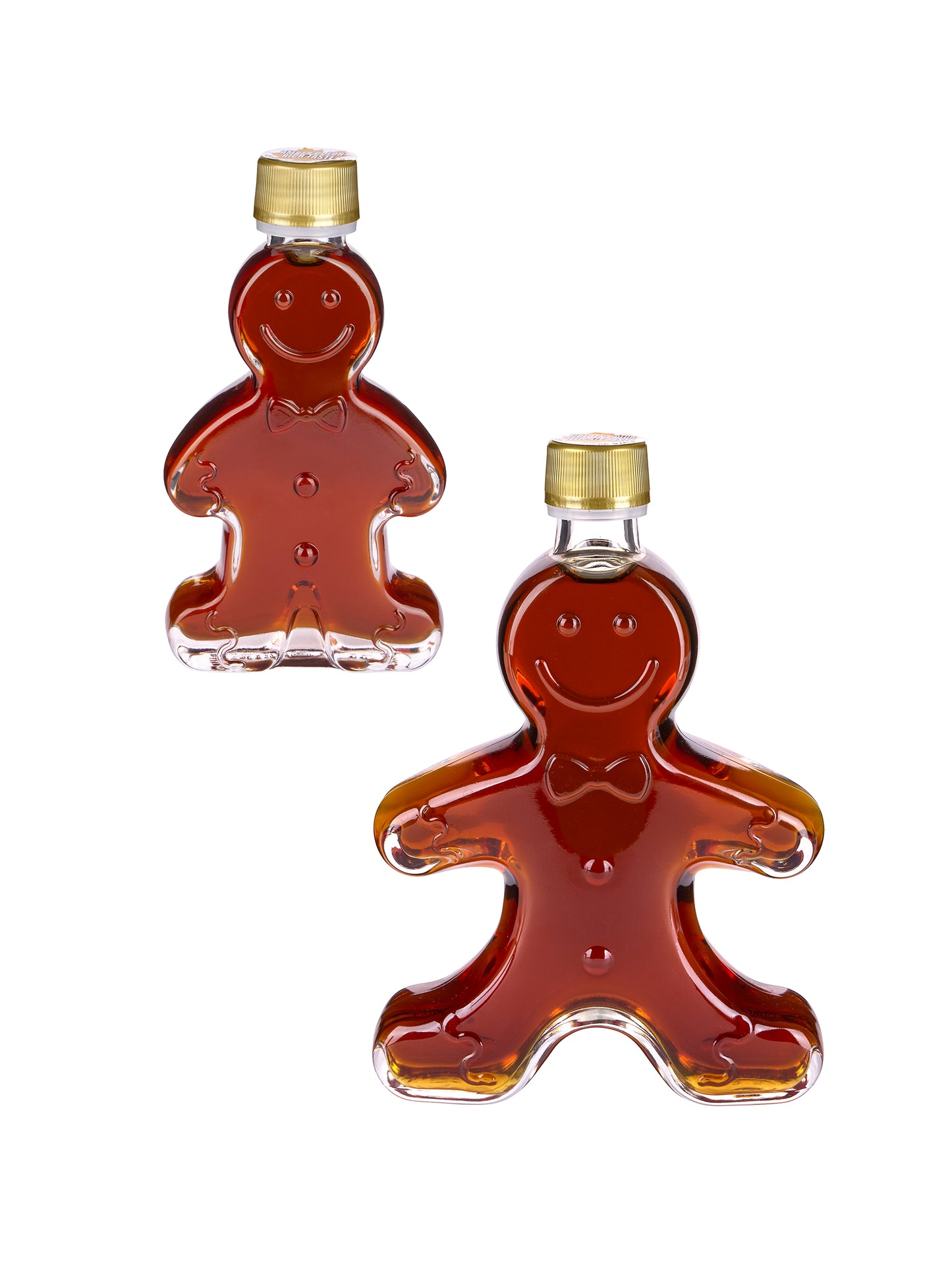 Glass Gingerbread Man Maple Syrup Weston Table