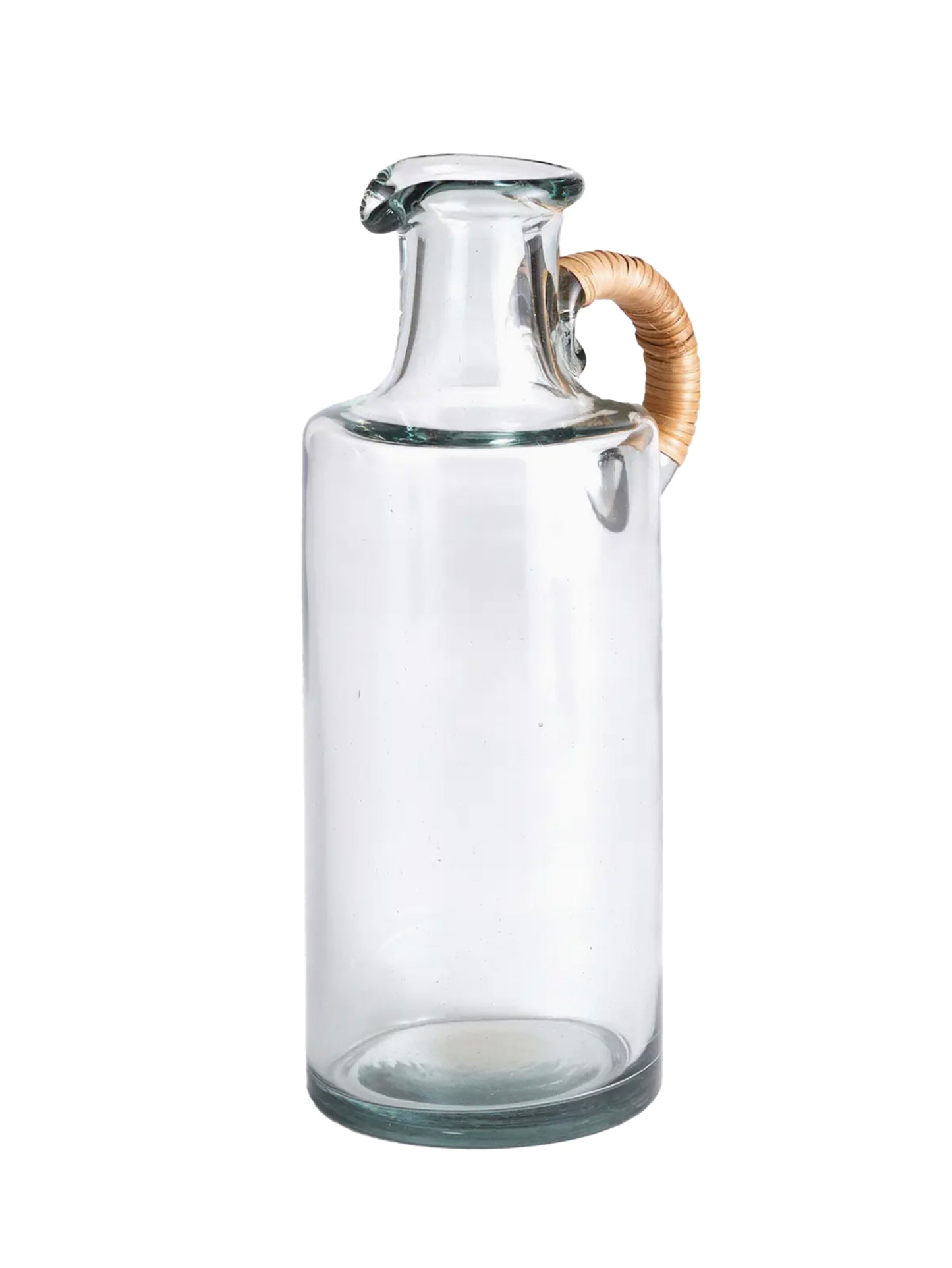 Glass Pitcher with Rattan Handle Weston Table