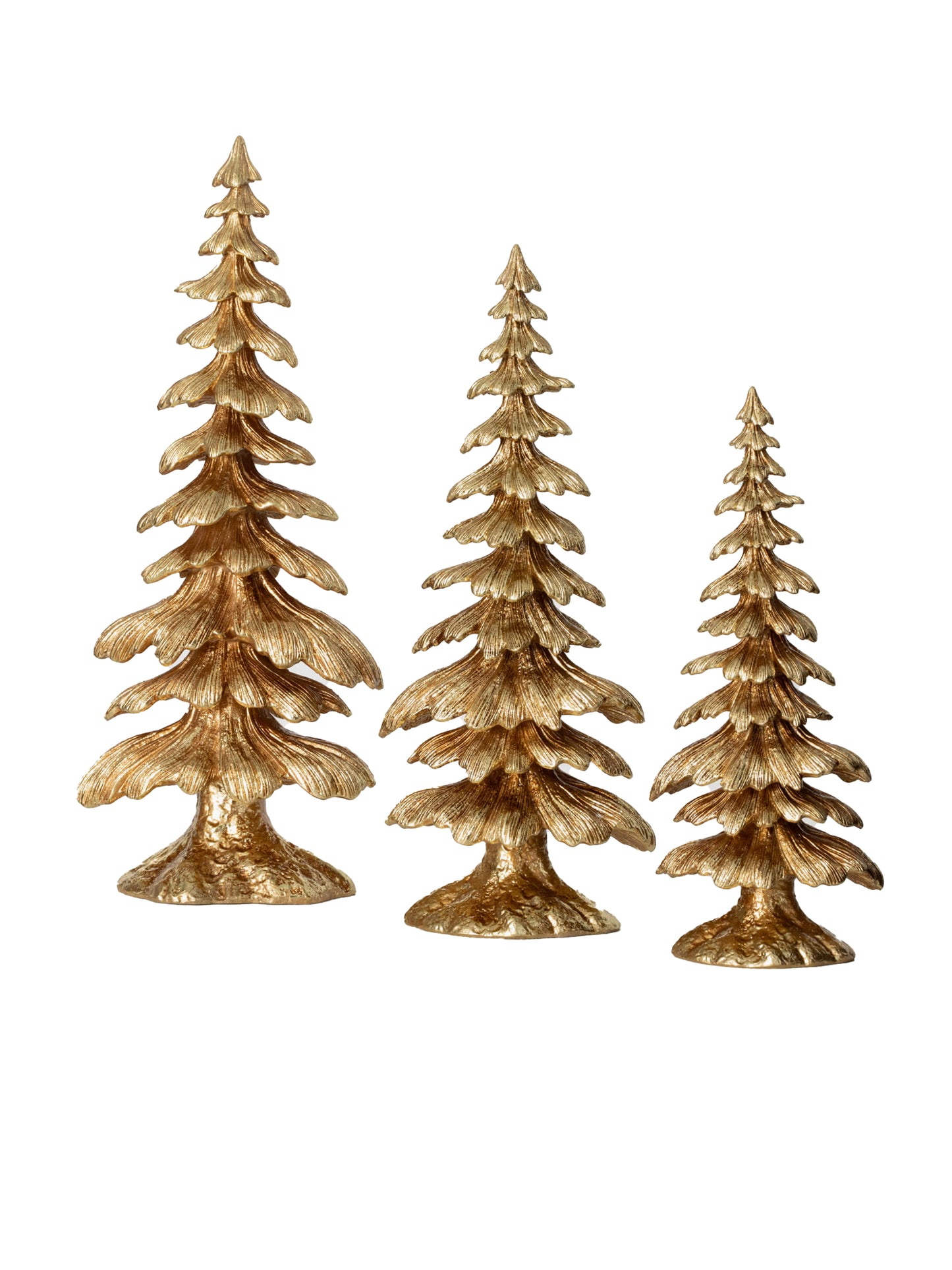 Gold Evergreen Tree Trio Weston Table